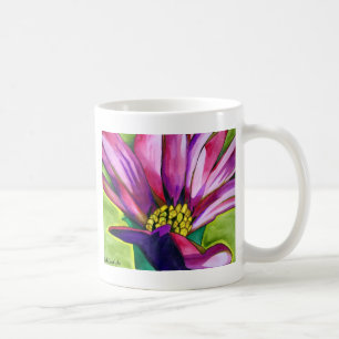 Caneca De Café Flor de aranha-aquática roxa africana Daisy