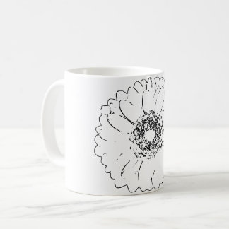 Caneca De Café Flor de Arte Natural