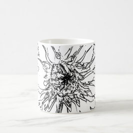 Caneca De Café Flor de Arte Natural