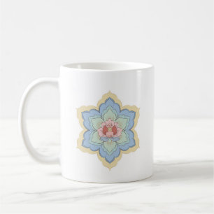 Caneca De Café Flor de Baoxiang Chinesa em Pêssego e Céu