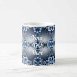 Caneca De Café Flor de Cereja Azul