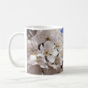 Caneca De Café Flor de cerejeira. Felz pascoa