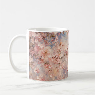Caneca De Café flor de cerejeira rosa sakura romântico sonhador