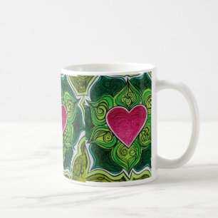 Caneca De Café Flor de Charka Lotus do coração
