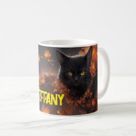 Caneca De Café Flor de Gato Negra Magia Todos os Dias no Hallowee