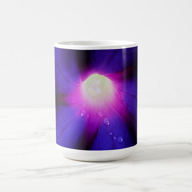 Caneca De Café Flor de Ipoméia Roxa (Centro)