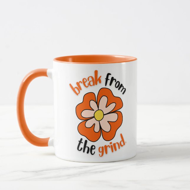 Caneca de Café Flor de Laranja (Esquerda)