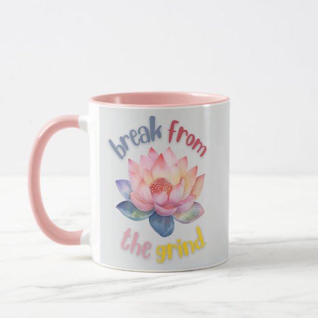 Caneca de Café Flor de Lótus (Esquerda)