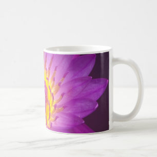 Caneca De Café Flor de Lotus roxa