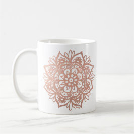 Caneca De Café Flor de Mandala Rosa