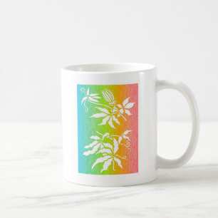 Caneca De Café Flor de Maracujá Arco-Íris