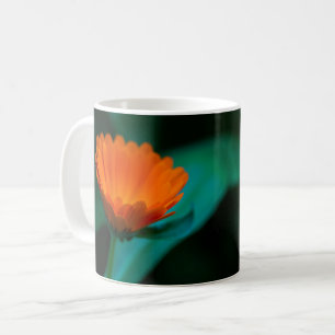 Caneca De Café Flor de margarida laranja