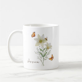 Caneca De Café Flor de Nascimento Lírio