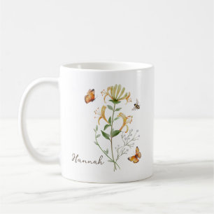 Caneca De Café Flor de Nascimento Madressilva
