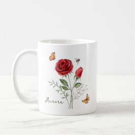 Caneca De Café Flor de Nascimento Rosa