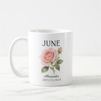 Caneca De Café Flor de Nascimento Rosa de Junho