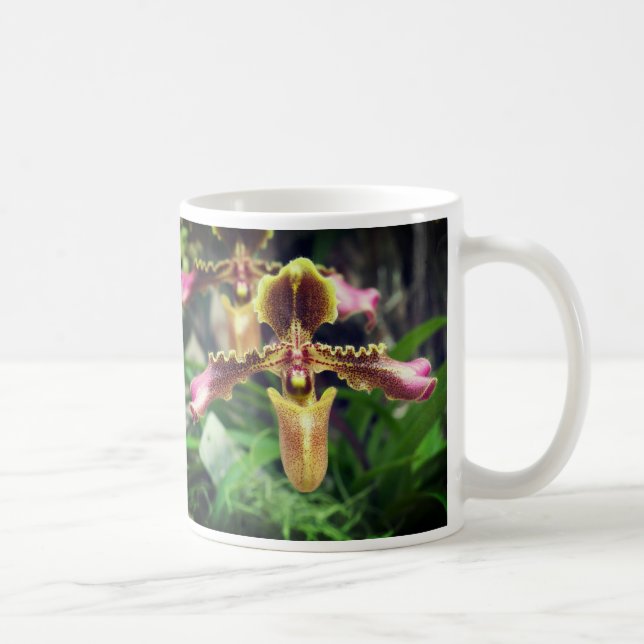 Caneca De Café Flor de orquídea (Direita)