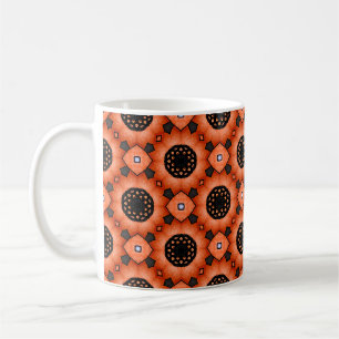 Caneca De Café Flor de Outono Laranja