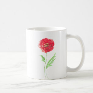 Caneca De Café Flor de papoila selvagem