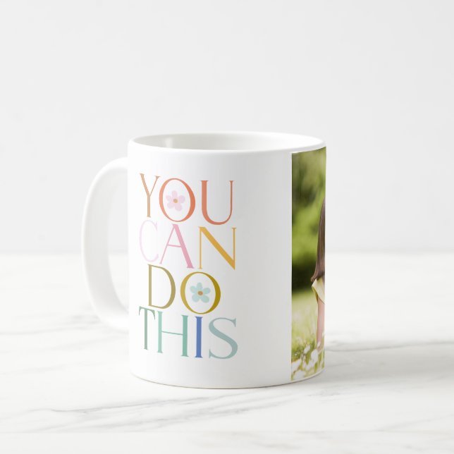 Caneca De Café Flor de Pastel (Frente Esquerda)