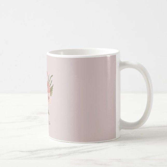 Caneca De Café Flor de pinky (Direita)