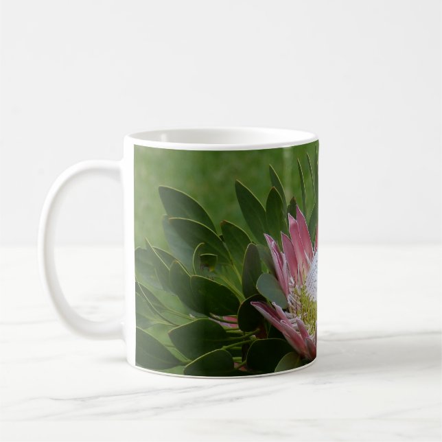 Caneca De Café Flor de Protea Rosa (Esquerda)