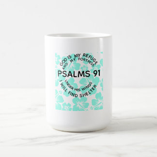 Caneca De Café Flor de salmos de menta 91