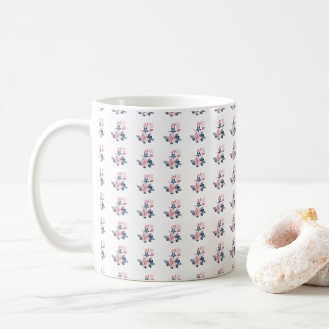 Caneca De Café Flor de Verão (Com Donut)