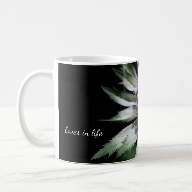 Caneca De Café Flor de Verão Branco (Esquerda)