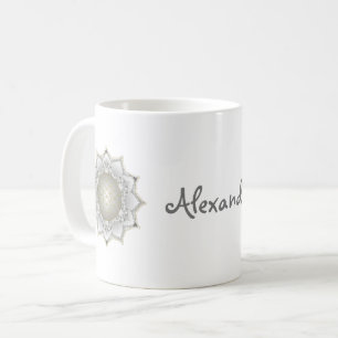 Caneca De Café Flor De Vida - Blossomas Mandala 1