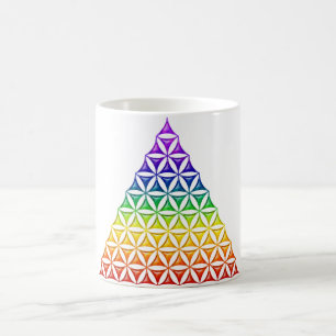 Caneca De Café Flor de Vida / Blume des Lebens - pirâmide Chakra