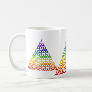 Caneca De Café Flor de Vida / Blume des Lebens - pirâmide Chakra