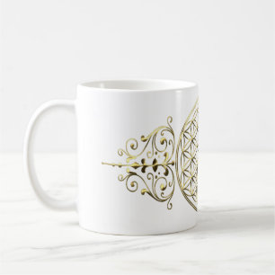 Caneca De Café Flor de Vida / Blume des Lebens - vintage VIII