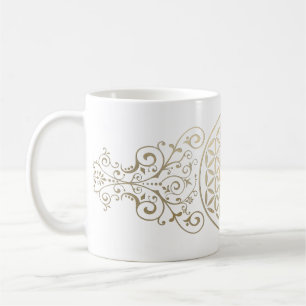 Caneca De Café Flor de Vida / Blume des Lebens - vintage X