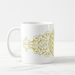 Caneca De Café Flor de Vida / Blume des Lebens - vintage XI