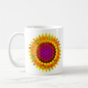 Caneca De Café Flor De Vida - Flor Geométrico 4