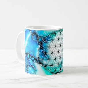 Caneca De Café Flor De Vida - Maneiras Coloridas 2