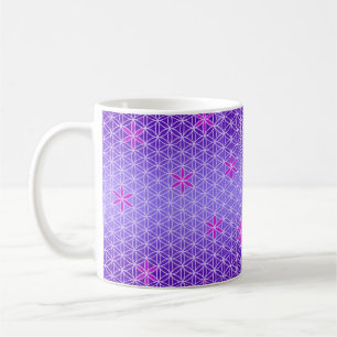 Caneca De Café Flor de Vida - Prenda um padrão sem soldadura - vi