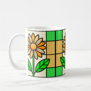 Caneca De Café Flor de vidro contida
