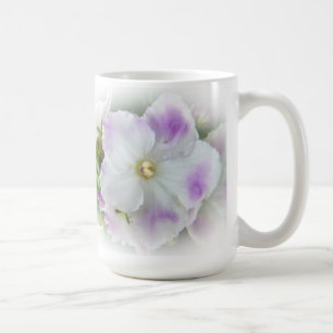 Caneca De Café Flor de Violeta Africana