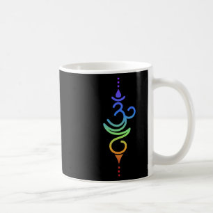 Caneca De Café Flor de Yoga Om Minimalista Simples