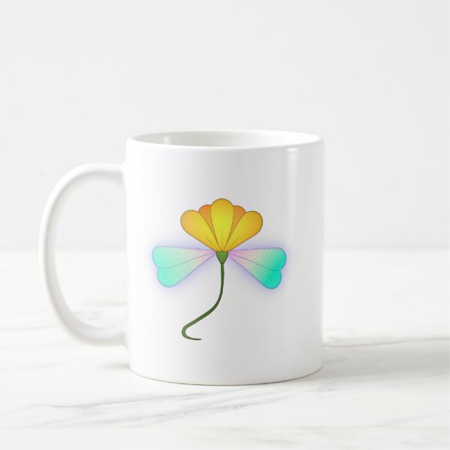 Caneca De Café Flor do Dragão (Esquerda)