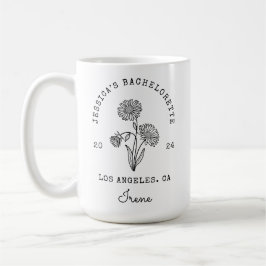 Caneca De Café Flor do Mês de Nascimento de Setembro da Noiva