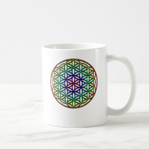 Caneca De Café Flor do símbolo sagrado da geometria da vida