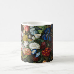 Caneca De Café Flor e vida com o ninho de Bird Severin Roesen