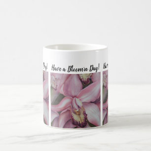 Caneca De Café Flor Exótico Orquídea Rosa