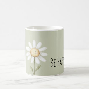 Caneca De Café Flor Feliz Margarida
