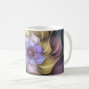 Caneca De Café Flor Fractal Estonteante