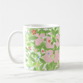 Caneca De Café Flor Infantil Floral e Natureza