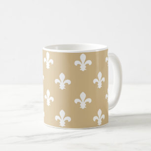 Caneca De Café Flor Neutral Loura de Lys